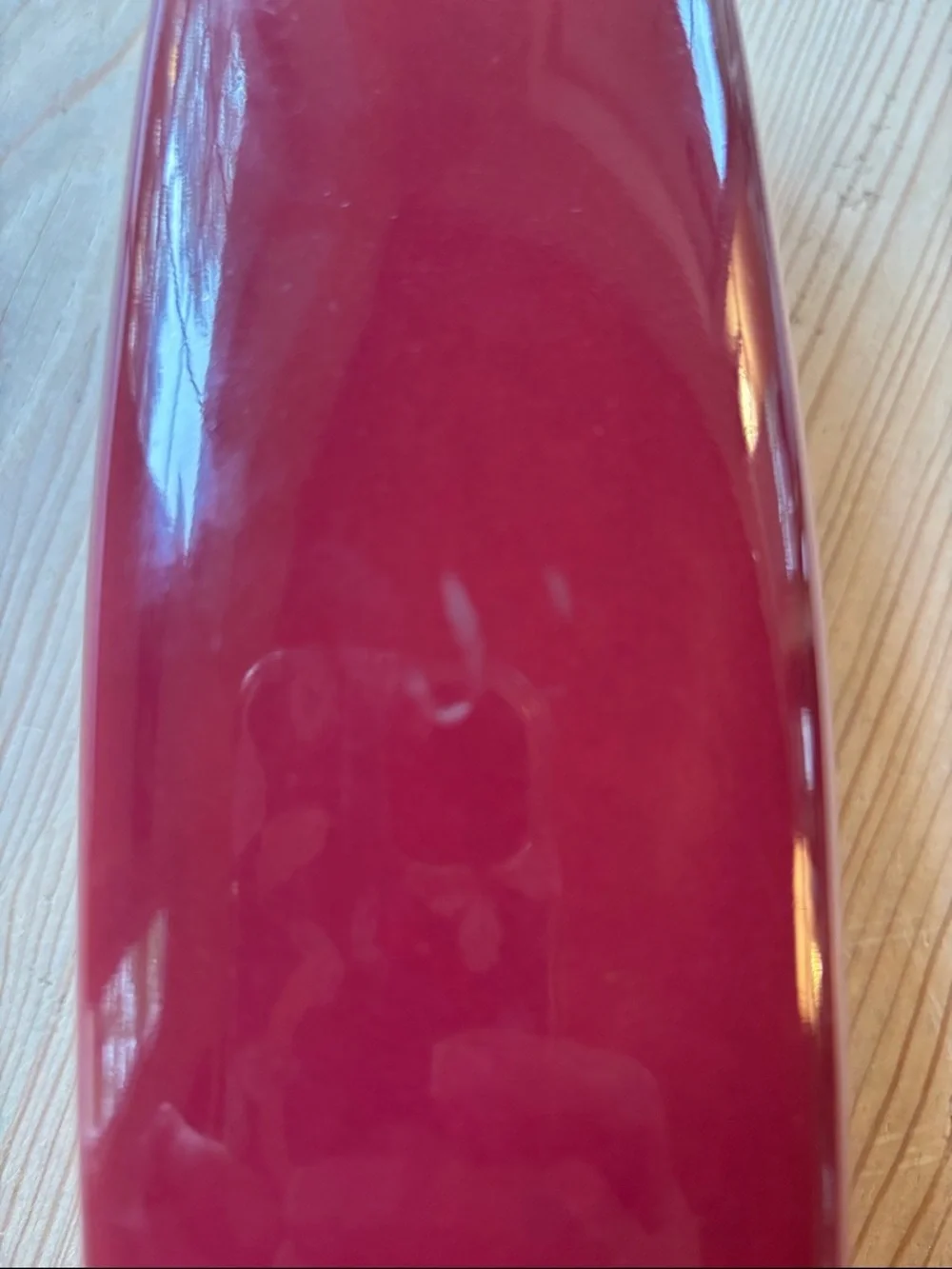 Made In Japan MCI Gilded Vase Burgundy With  Flowers/Birds/Butterflies